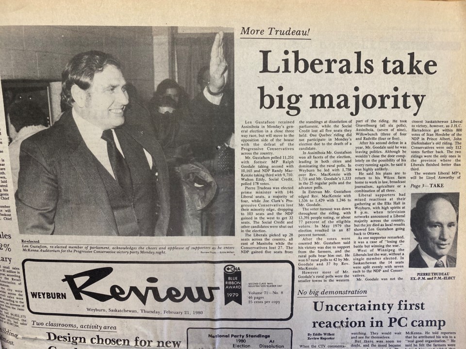 40 years ago Liberals majority