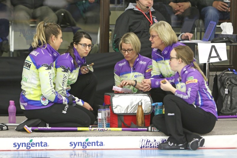 Team Silvernagle at the 2019 Viterra Scotties Women's Provincials.