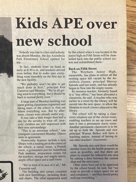 30 years ago APES School