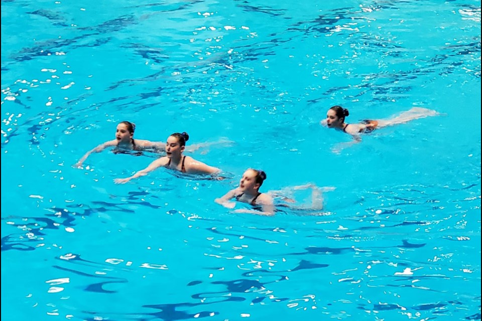 The 13-15 provincial stream competitive team showcase their abilities. Photo submitted
