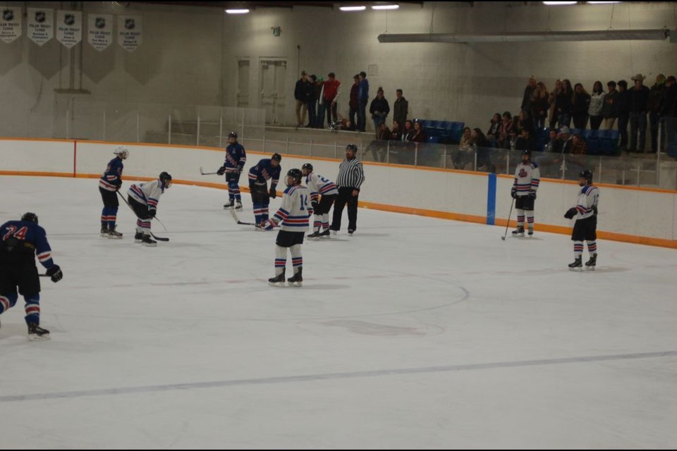 The Preeceville Midget Pats kicked off the playoff series versus the Moosomin Rangers in Preeceville on February 25.