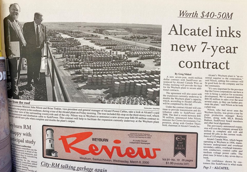 20 years ago Alcatel contract