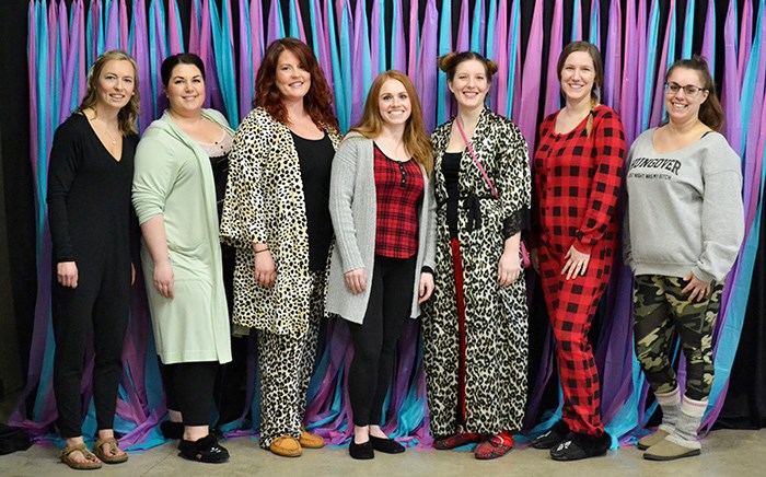 L to R: Arcola Daycare Board of Directors: Kayla Brown, Kyla Vanderhulst, Carlee Annis, Michelle Cundall, Shannis Lmothe, Christie Hislop, Jessica Perron. Missing from photo: Cecil Cabahug.