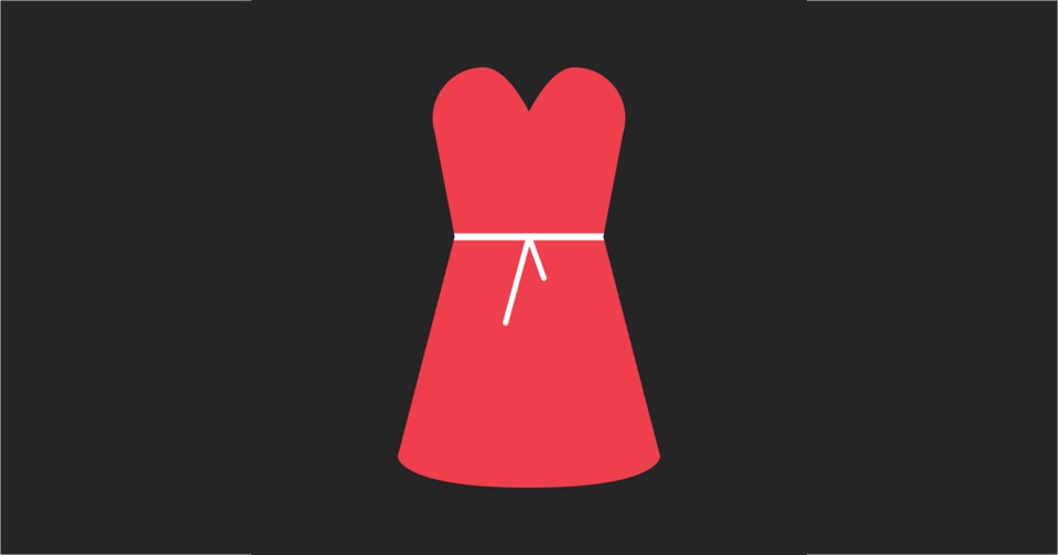 red dress