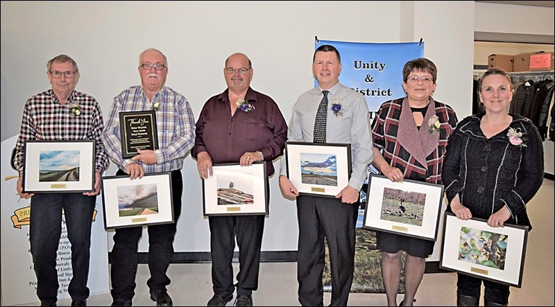 Celebrate Unity Exemplary Service Winners are Deryl Richards, Terry Smith, Brian Woytiuk, Pat Orobko, Candi Brownlee and Tammy Lauinger. Photo submitted by Sherri Solomko