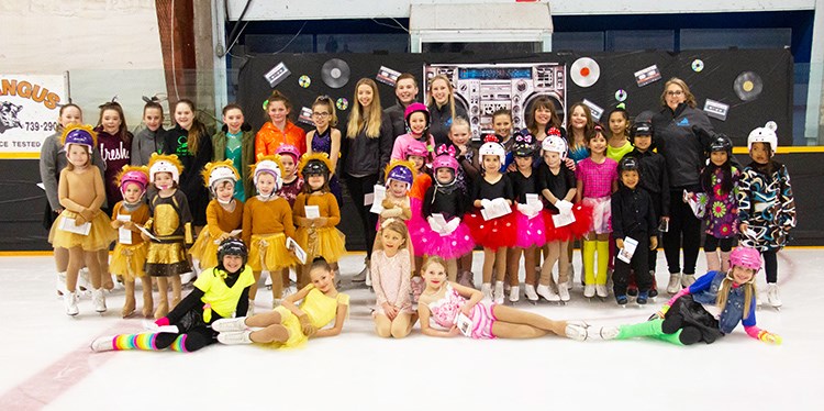 Wawota Skating Club members: back row (l-r) Morgan Debenham, Kaitlyn Cameron, Ashlyn Dovell, Mia Wyporowich, Rory Greenbank, Mercedes Jamieson, Shae Tripp, Madison Wilson, William Husband, Anna Van Winkoop. Middle row (l-r) Emma Yanyu, Aliyah Coffey, Alexandra Jamieson, Paisley McKennitt, Brynlee McKennitt, Ashlynn Coffey, Everley Chevaldae, Alyssa Wilson, Bailee Dane, Hailey Prince, Olivia Makelki, Willow Byrne, Xyvrill Garidan, Leanne Sorenson, Jordi Finlay, Taliegha Devins, Kate Lobert, Kensley Chevaldae, Hedy Pelletier, Tessa Brehaut, Keisha Nelson, Sanjo Barnachea, Dana Trinidad. Front row (l-r) Emerson McKennitt, Chesney Murray, Falyn Brown, Leighton Syslak, Campbell Makelki. Missing: Haiden Lincoln and Carlee Davis.