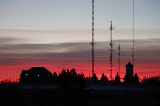 sunset on Signal Hill