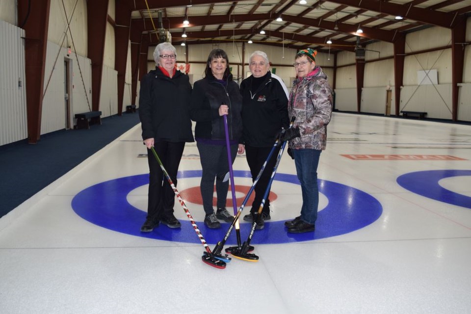 At the Canora Ladies Bonspiel from March 13 to 15, the A event champion was the Norquay rink of, from left: Sharon Naclia (skip), Linda Kreklewetz (third), Lynnette Seversen (second) and Iris Nokinsky (lead).