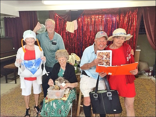 A comedy troupe performed a Beverly Hillbilly comedy for residents of a Yuma, Ariz. RV park. Cast members were: Mary as Ellie Mae, Larry as Jed Clampett, Mary as Granny, John as Jethro and Elaine Woloshyn as Miss Jane Hathaway. Photo submitted by Elaine Woloshyn