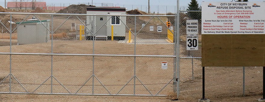 landfill entrance