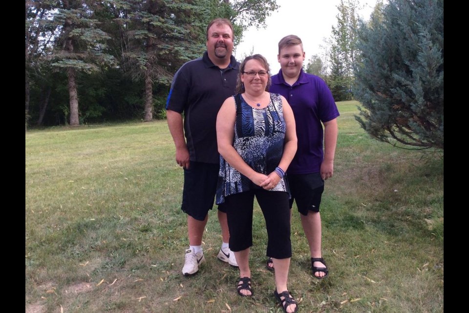 The Gawrelitza family has taken on the responsibility as caretakers of the Preeceville Wildlife Campground for the 2020 season. Family members, from left, were: Greg, Heather and Lyndon.