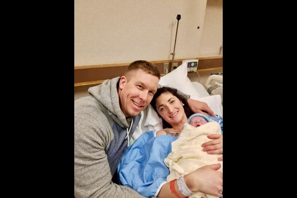 Derek and Charlene Klatt greeted their baby Griffin, born in the midst of pandemic. Photo submitted