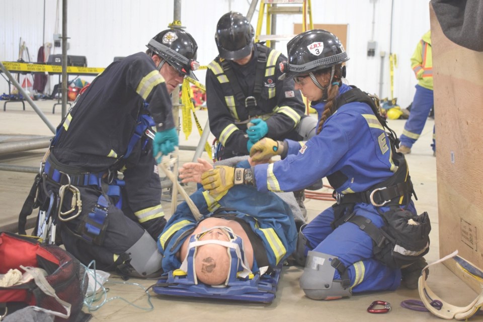 The mine rescue team