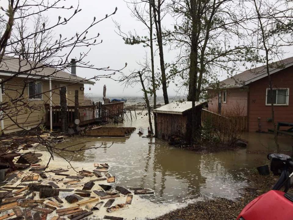 Flooding has been a problem at Meeting Lake.