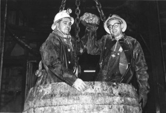 Miners discover potash on June 8, 1962 in Esterhazy.