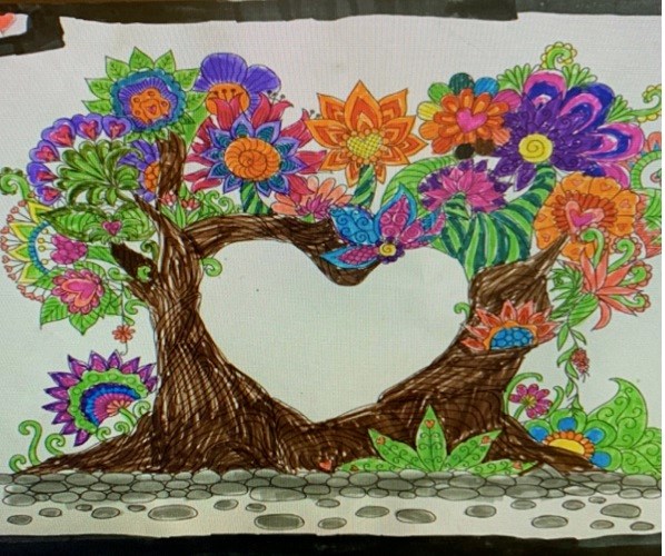 Mariah Walliser, a Grade 2 student, took the first place in kindergarten to Grade 2 group. Photo submitted