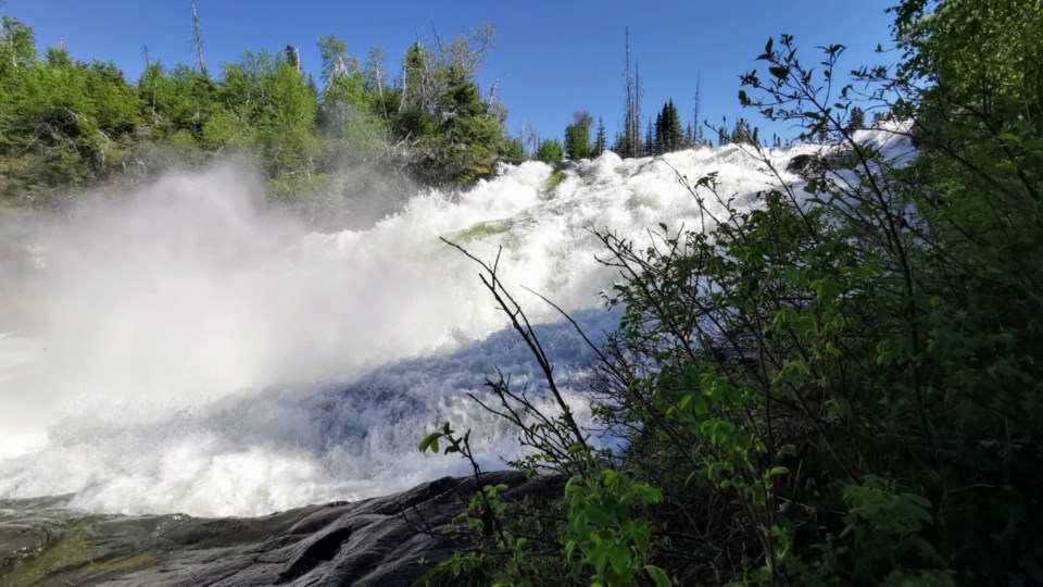 Annie McKenzie lives on a trapline just a few minutes from Nistowiak falls, one of the highest water