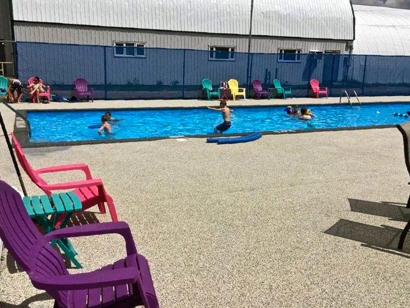 Midale’s outdoor swimming pool greeted the first swimmers on July 13. Photo submitted
