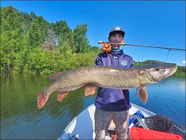 Curtis with a nice catch at Lake Athabasca.