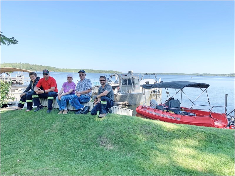 The Hutterian Emergency Aquatic Response Team out of Oak Bluff, Man., were recently at Makwa Lake ne