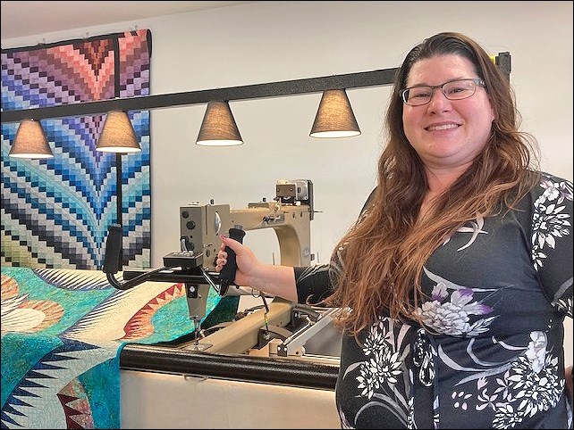 Black Orchid, a new quilting business in North Battleford with owner Veronica Cherwinski Jack proudl