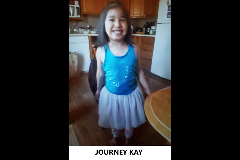 An Amber Alert has been issued in the disappearance of Journey Kay. Photo submitted