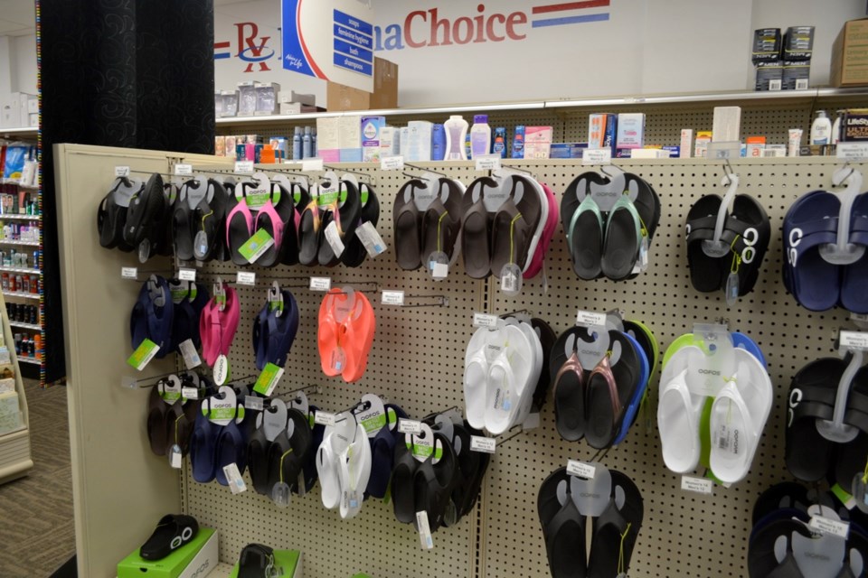 Oofos sandals have been a top seller at Henders Drugs this summer.