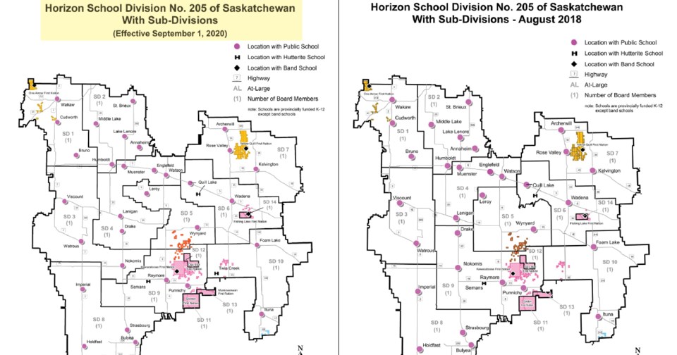 Horizon School Division Subdivisions