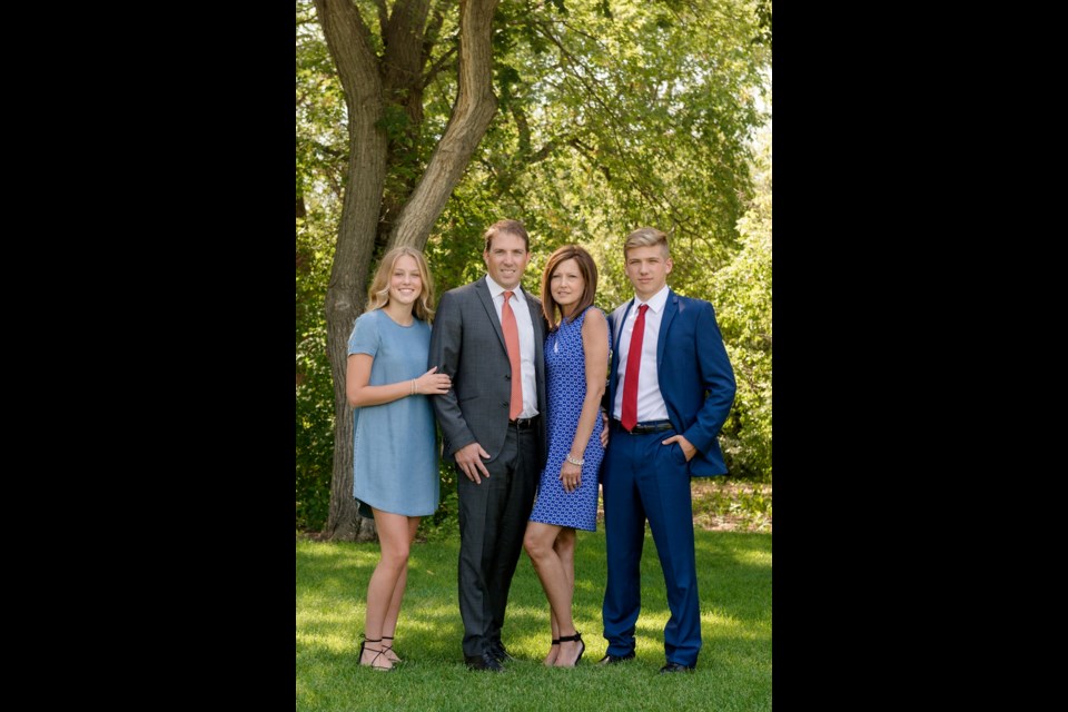 Blaine and Michelle with their two children, Emily and Carson. Photo submitted