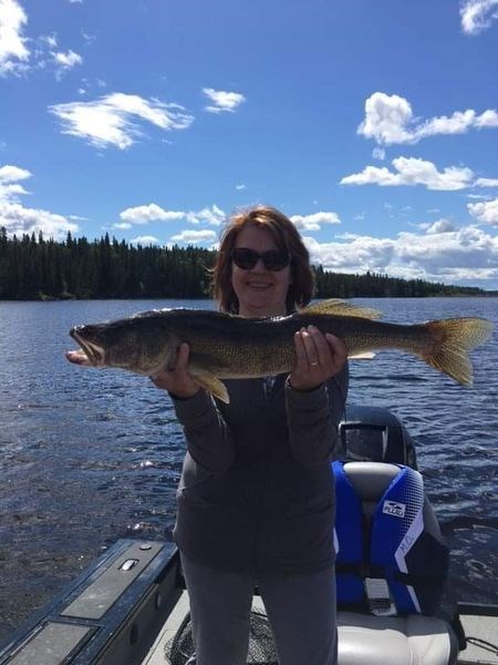 Bev Masko received the Dan Hort Memorial for Largest Walleye that weighed nine pounds.