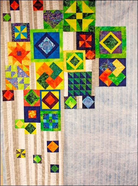 An example of the work being done at the Rabbit Lake Quilt Retreat. Photos by Alan Laughlin