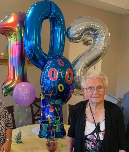 Annice Fawell of Unity celebrated on her 102nd birthday. Photo submitted