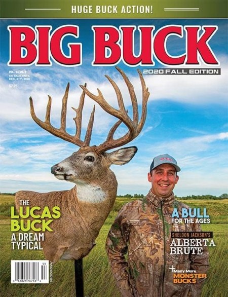 The cover of Big Buck magazine will feature a white-tailed buck tagged by Victor Lucas and preserved by Bearly Legal Taxidermy.