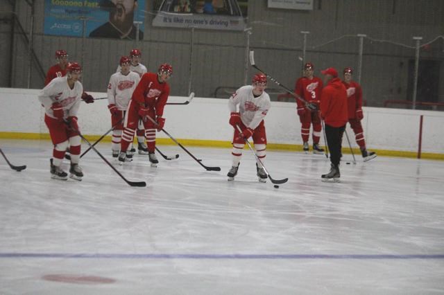 Red Wings hit the ice for skills development_0