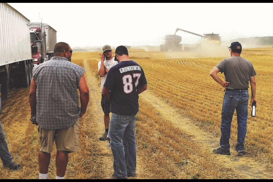 grain
The Crossborders Growing project harvest for the Canadian Foodgrains Bank involved farmers from Manitoba and Saskatchewan.