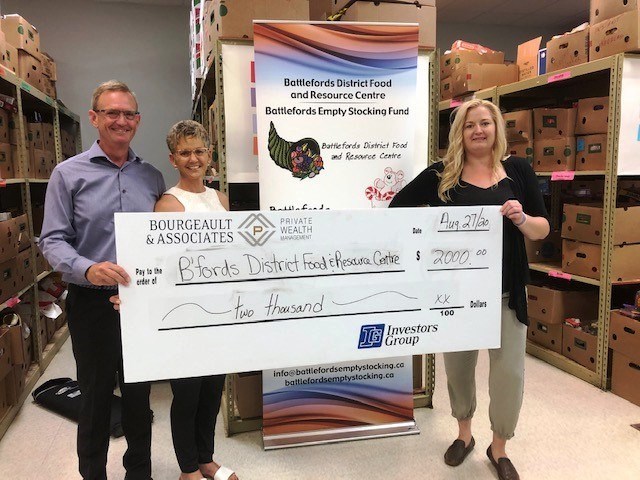 Paul and Kelly Bourgeault from Bourgeault & Associates joined the Battlefords District Food & Resour