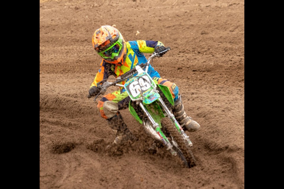 Brooks Milford was third in the 65cc division. Photo by Riding the Wind Photography