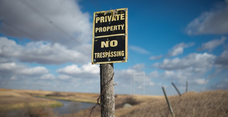 No trespassing