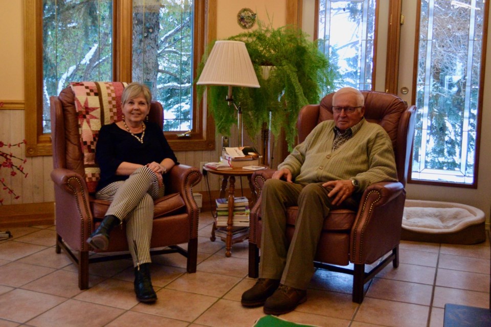 Sharon and Russ Torkelson have been living at their farm they built west of Oungre for many decades. Photo by Anastasiia Bykhovskaia