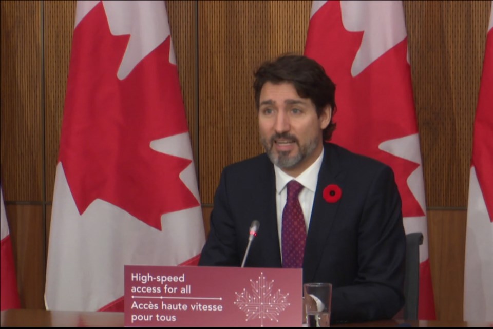 Prime Minister Justin Trudeau announced an initiative to improve rural connectivity across the count