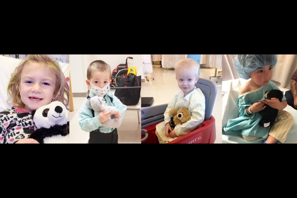 Saskatchewan kids receive a teddy bear of their choice to stay with them throughout their health journey. Photo submitted