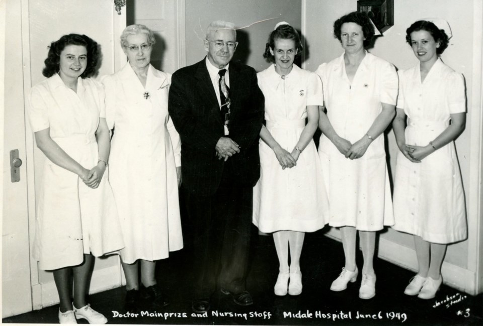 Dr. William Mainprize and the staff from his clinic. Photo submitted