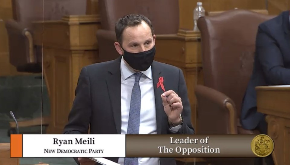 In the first question period since the October election, NDP Leader Ryan Meili focused on COVID-19.