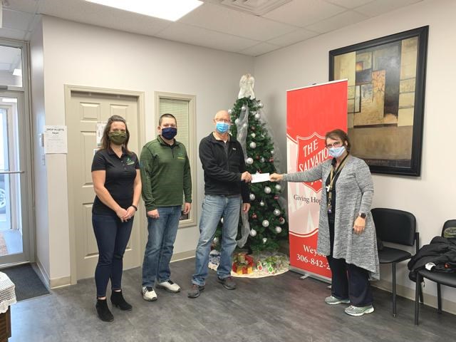 Acme Agro Ltd donation. Submitted by the Salvation Army Weyburn.
