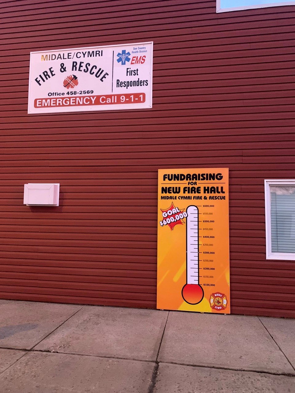 fire hall for the Town of Midale and RM of Cymr