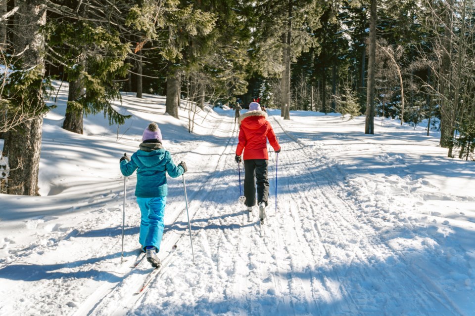 skiing