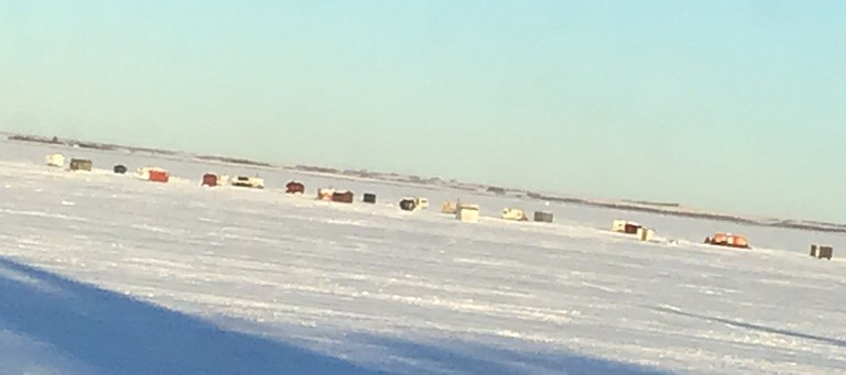 ice shacks