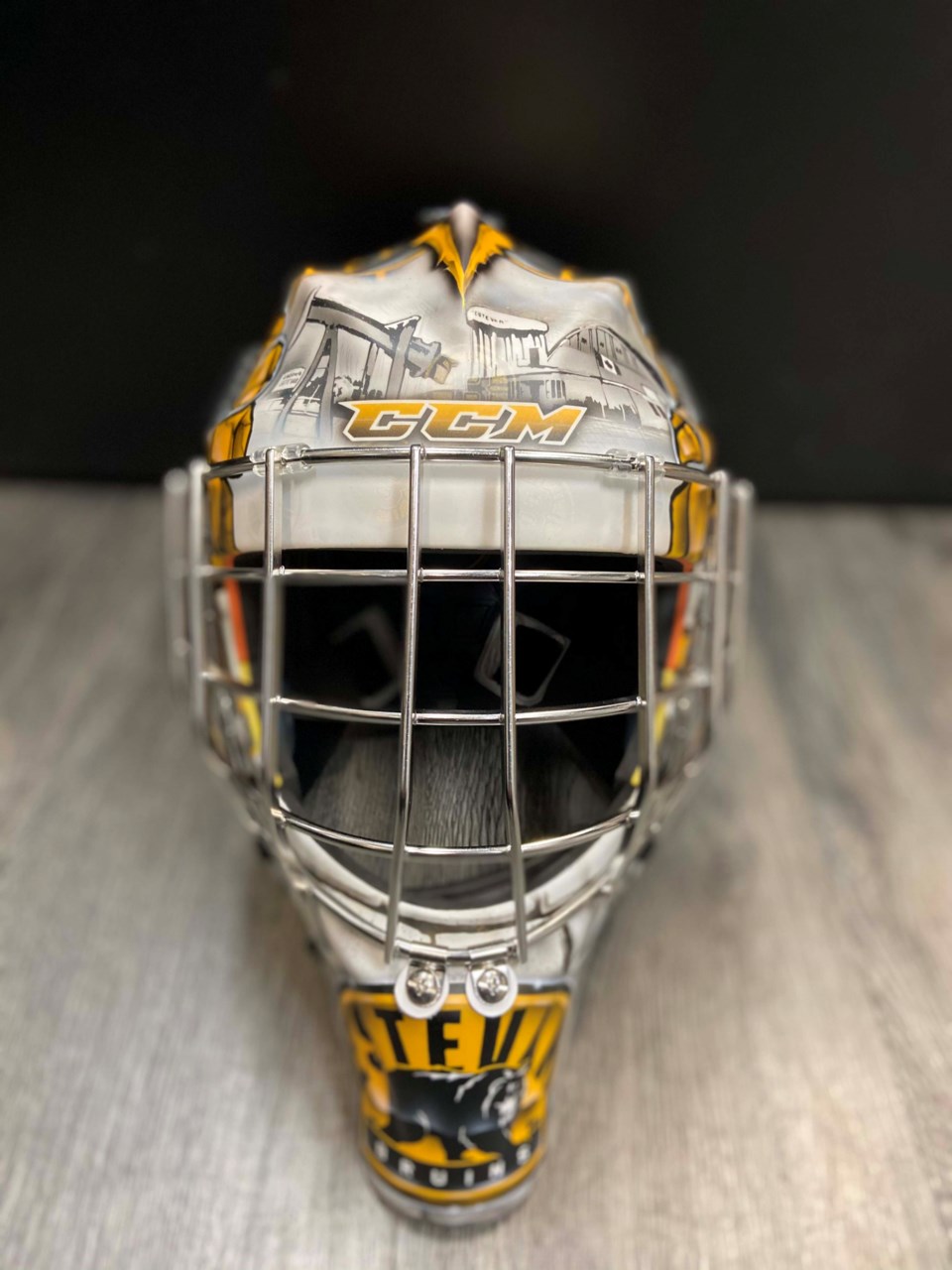 Estevan Bruins goaltender Emerik Demers