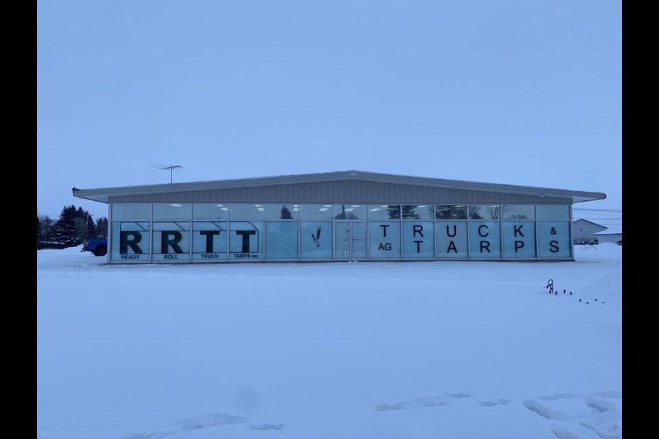 Ready Roll Truck Tarps of Canora, with new signage on its Norway Road storefront, officially re-opened for business on February 1.