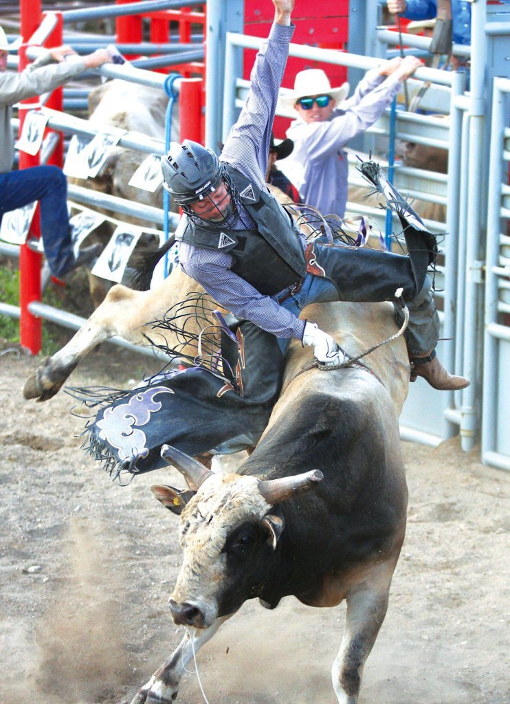 A scene from a previous Moosomin Rodeo. Rob Paul, Local Journalism Initiative Reporter